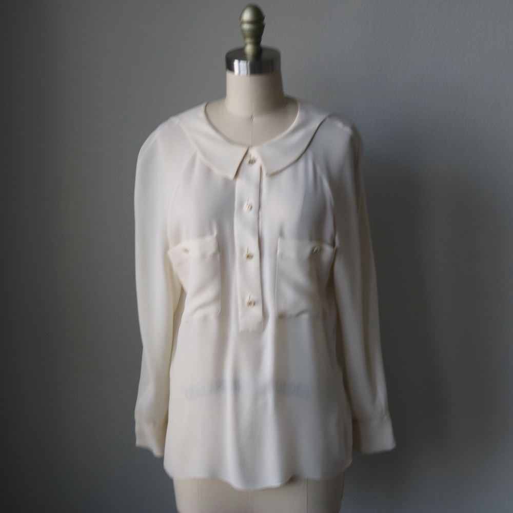 CHANEL Ivory Blouse